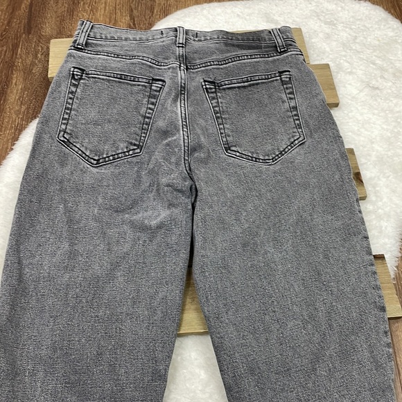 Abercrombie & Fitch The Ankle Straight Ultra High Rise Gray Curve Love Jeans - Picture 9 of 9